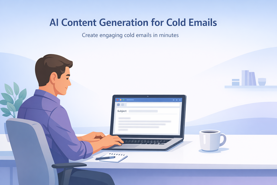 AI content generation for cold email writing