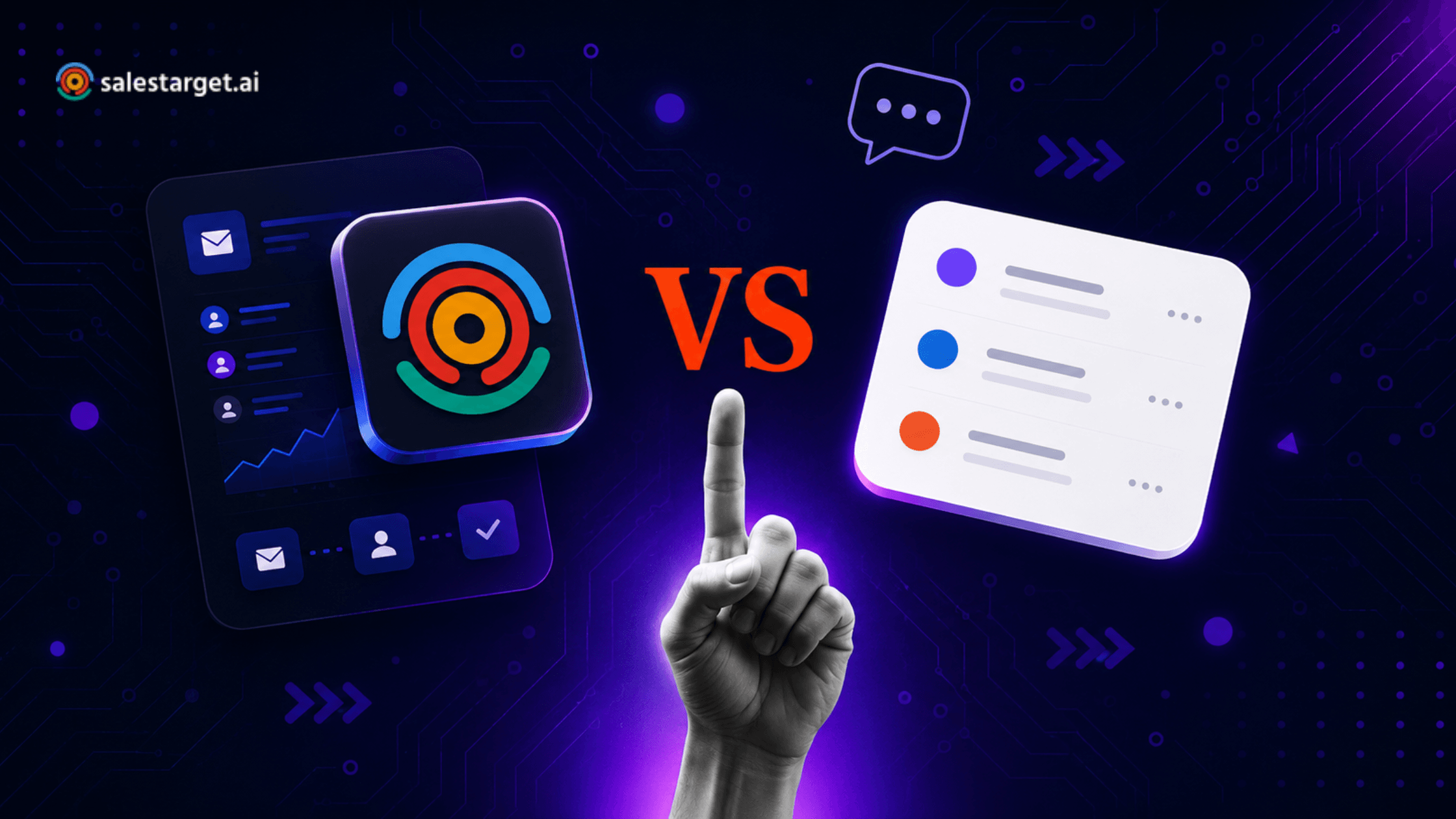 'AI email automation platform comparison - SalesTarget AI vs Lemlist 