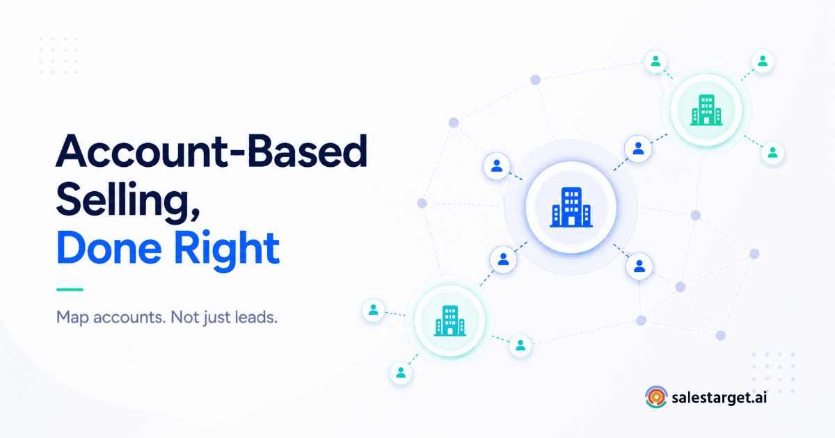 Account-based selling visual with target accounts