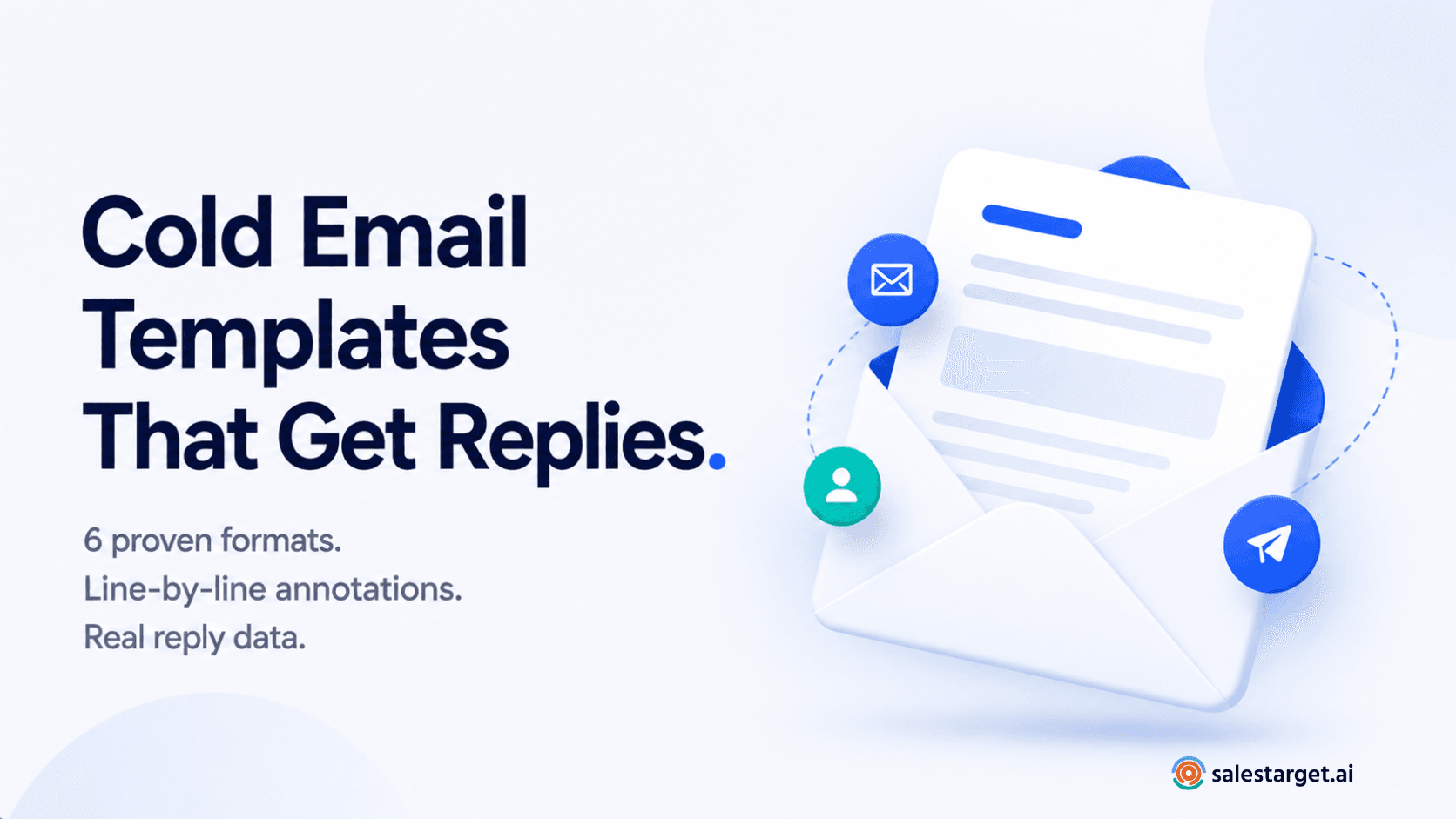 B2B cold email template structure with reply rate data for 2026.