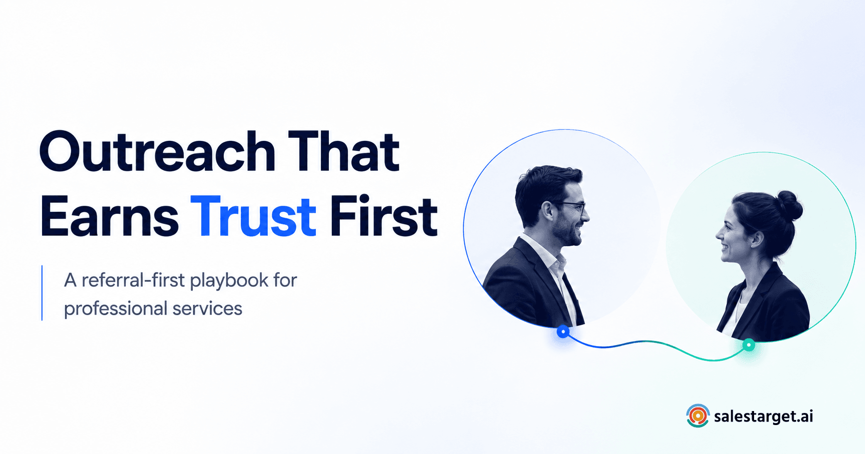 Referral-first outreach hero banner for professional services