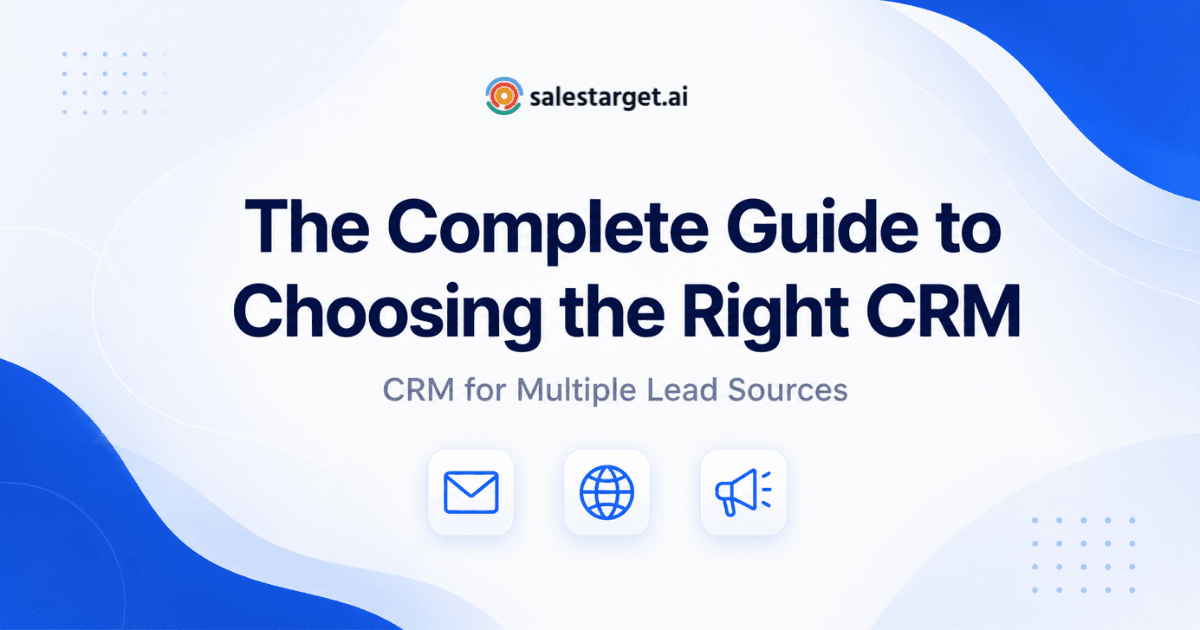 The Complete Guide to Choosing a CRM That Manages Leads from Multiple Sources