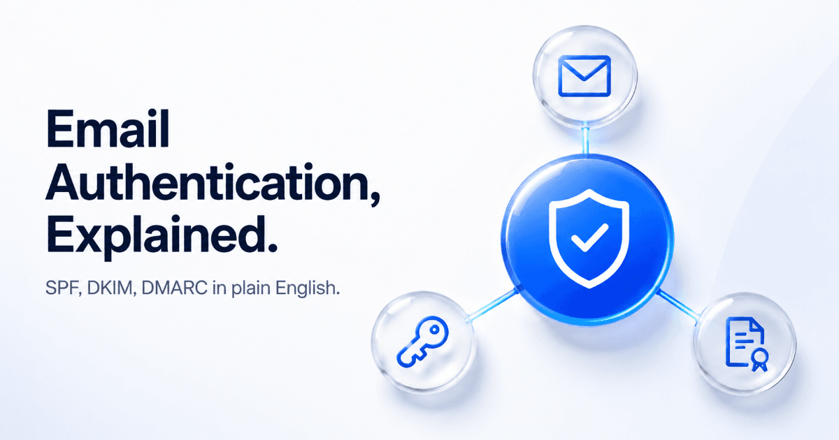 What Is Email Authentication (SPF, DKIM, DMARC) in Plain English?