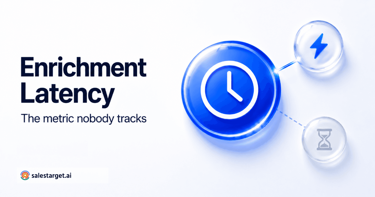 SaaS visual showing enrichment speed vs delay
