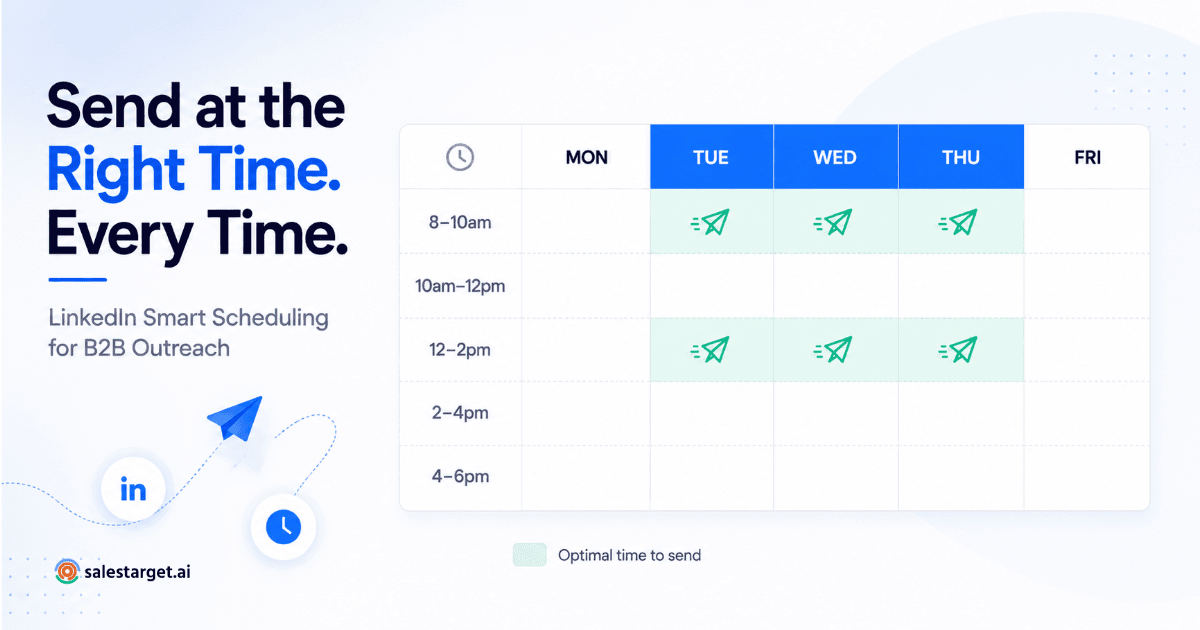 LinkedIn message scheduling timing data for B2B outreach.png