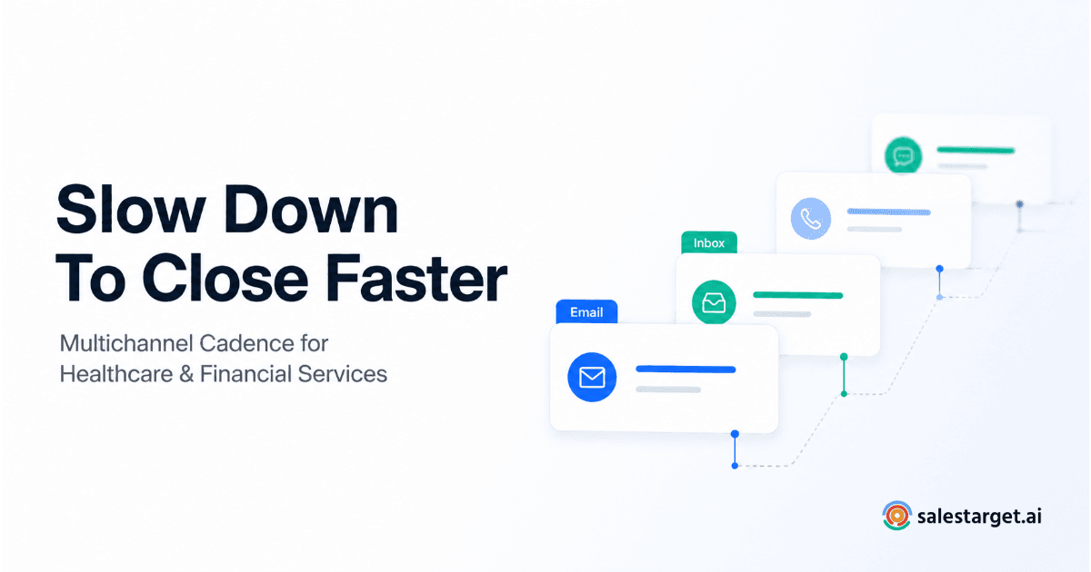 Slow outreach timeline with email labels