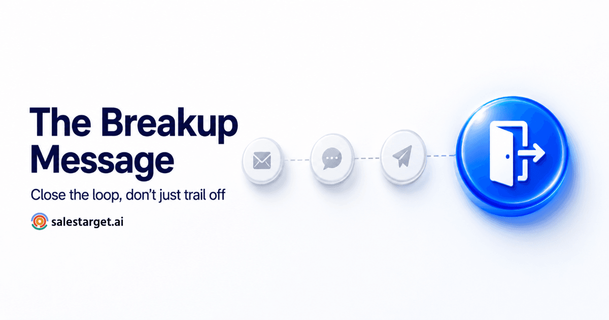 SaaS visual showing a closing sequence message