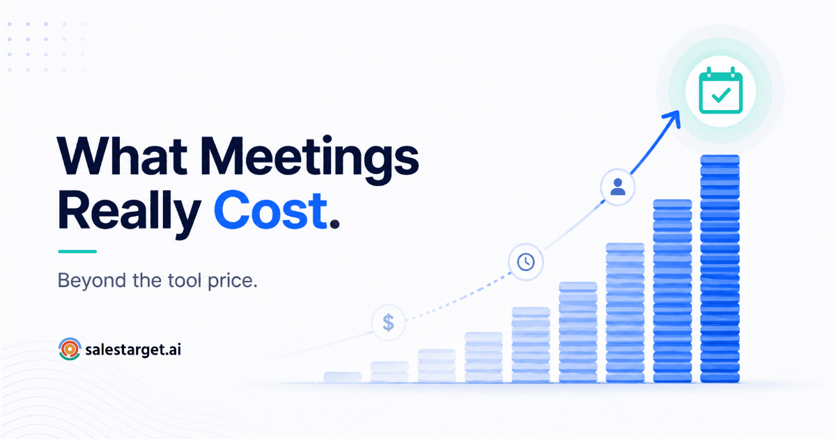 Rising cost curve toward a booked meeting