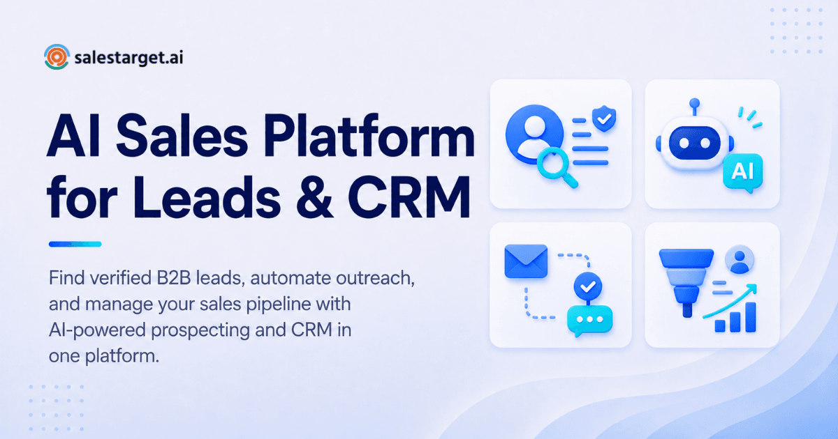 AI Sales Platform for lead and CRM