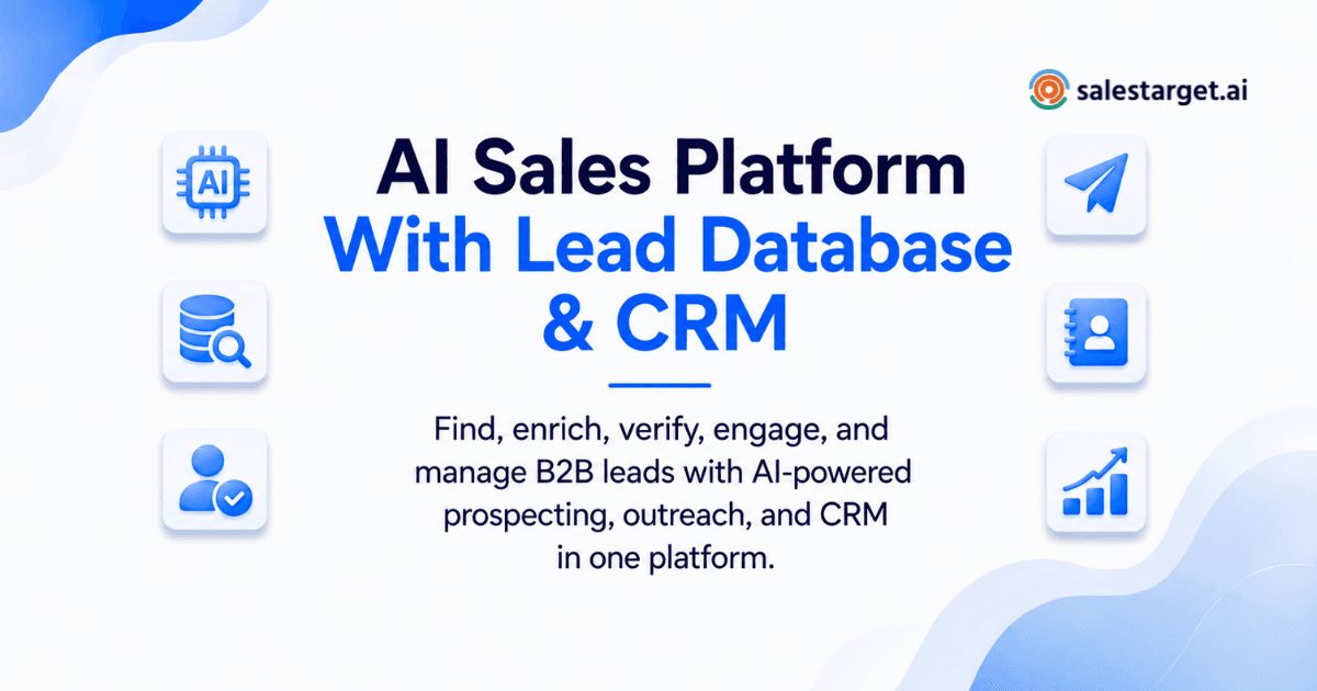 What AI Sales Platform Combines a Lead Database and CRM for Enterprise Sales Teams?