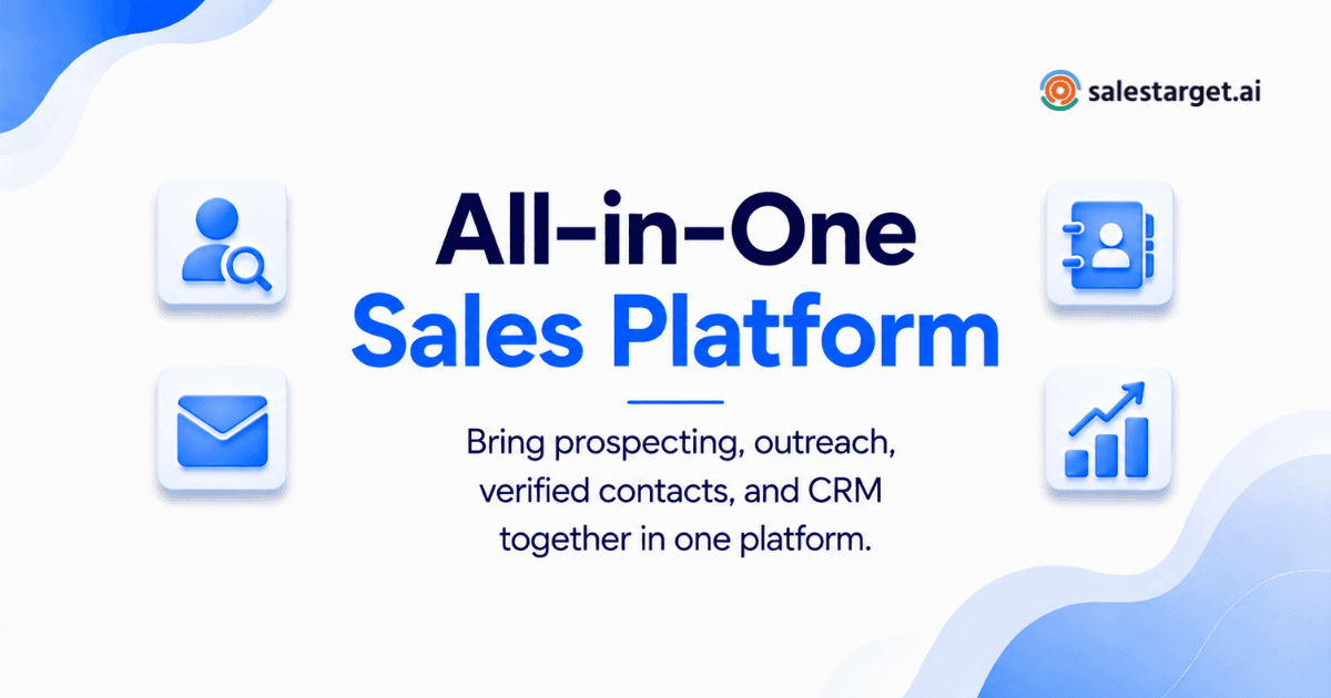 How Can Sales Teams Replace Separate Prospecting and CRM Systems with One All-in-One Sales Platform?