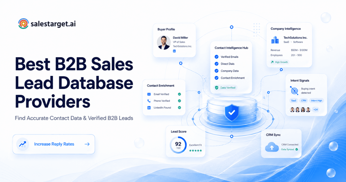 B2B Sales Lead Database Provider