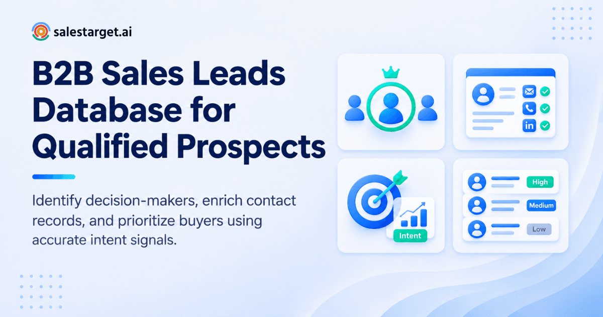 B2B Sales Leads Database