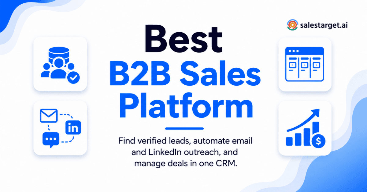What Is the Best B2B Sales Platform for Lead Generation, Outreach, and CRM?