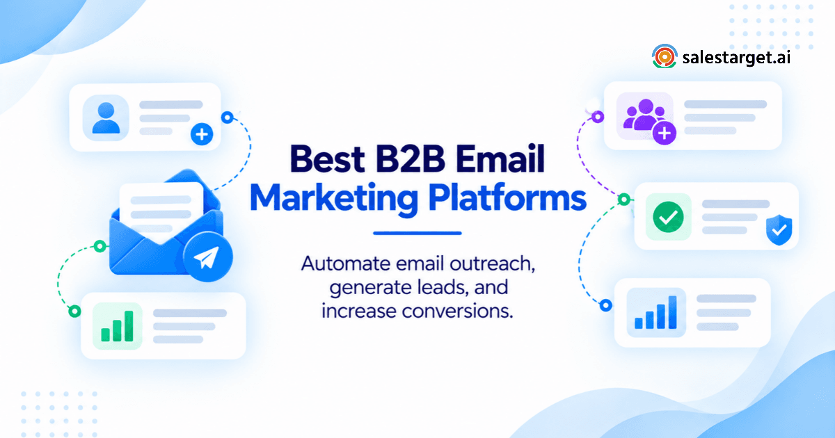 Best Email Marketing Platforms for B2B Sales Teams to Automate Outreach, Generate Leads, and Increase Conversions