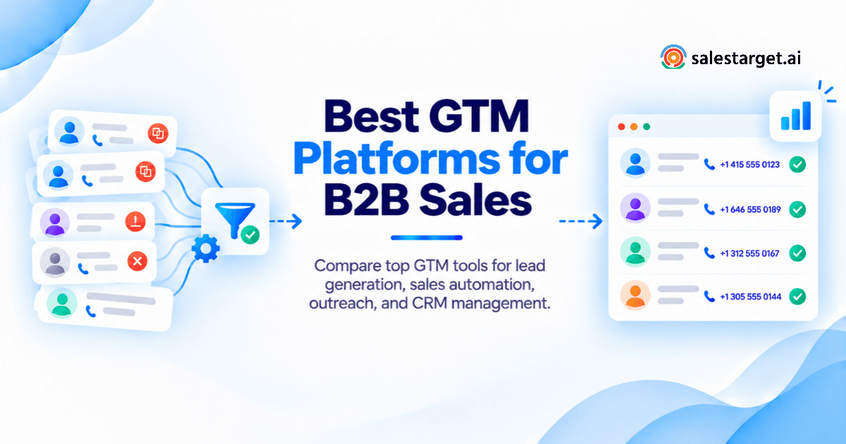 12 Best GTM Platforms for B2B Sales Teams: Features & Comparison