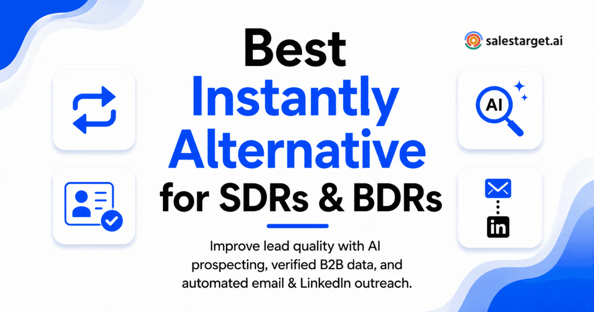 What Is the Best Instantly Alternative for SDR and BDR Teams to Improve Lead Quality?