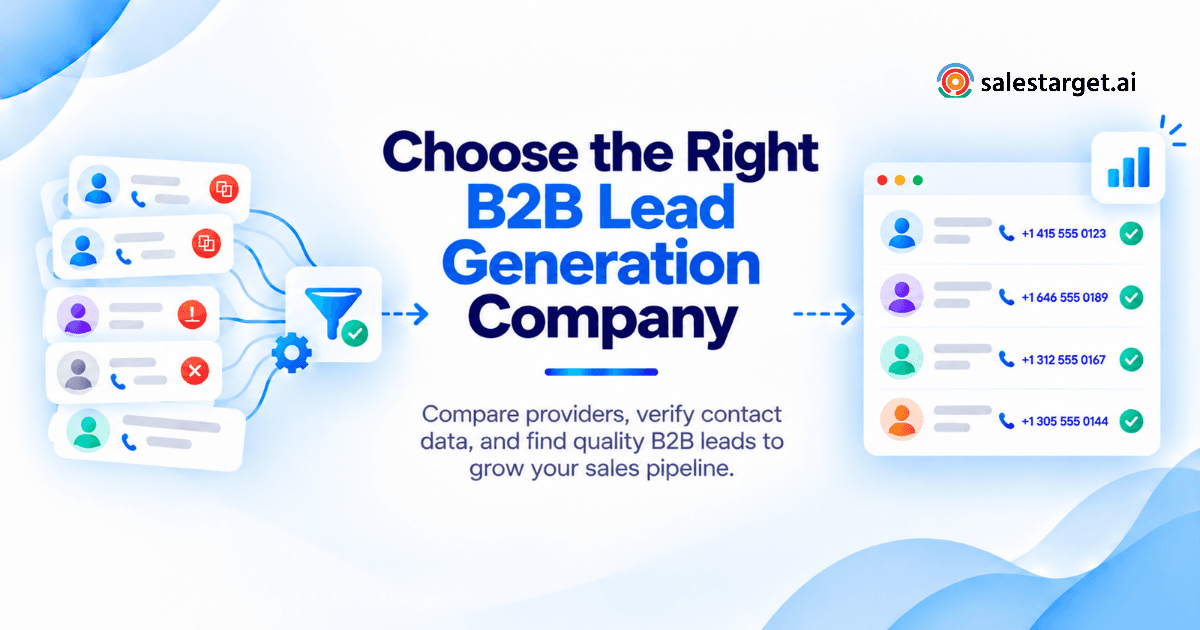How to Choose Lead Generation Companies with Verified B2B Data?