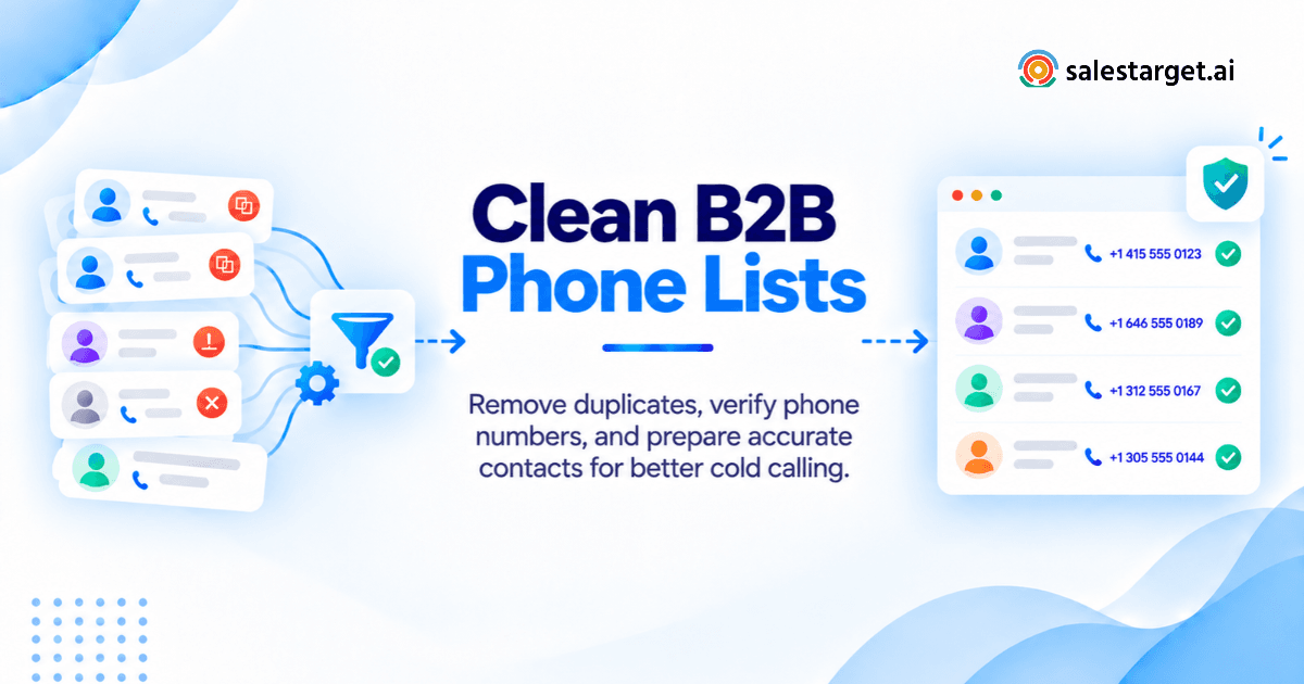 How to Clean a B2B Phone Number List Before Cold Calling: A Step-by-Step Guide