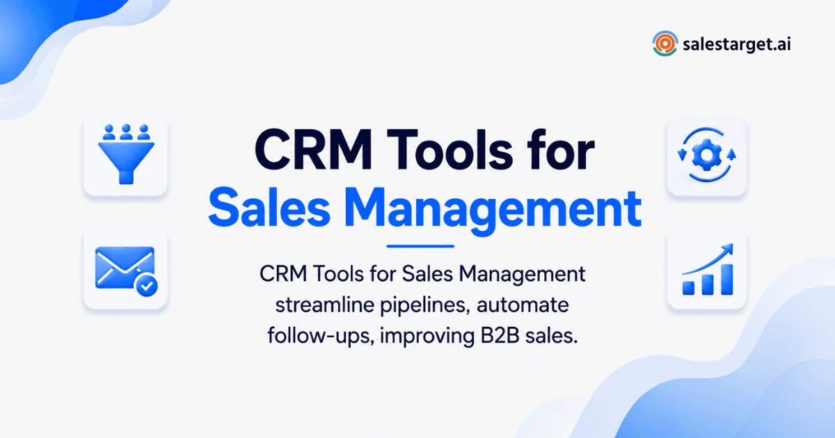 What Are the Best CRM Tools for Sales Management and B2B Sales? 