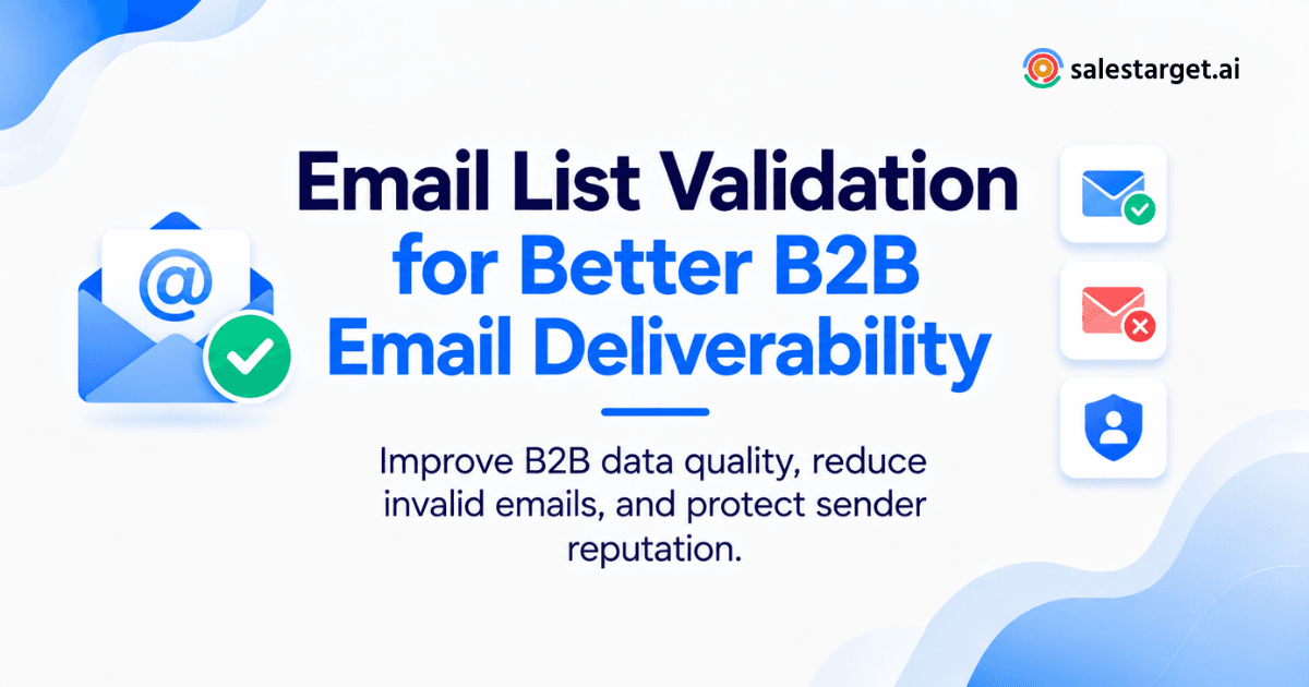 Why Is Email List Validation Important for B2B Data Quality and Email Deliverability?
