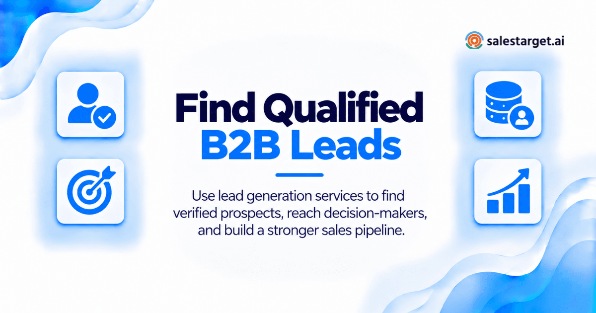 How B2B Lead Generation Services Help Sales Teams Find Qualified Leads