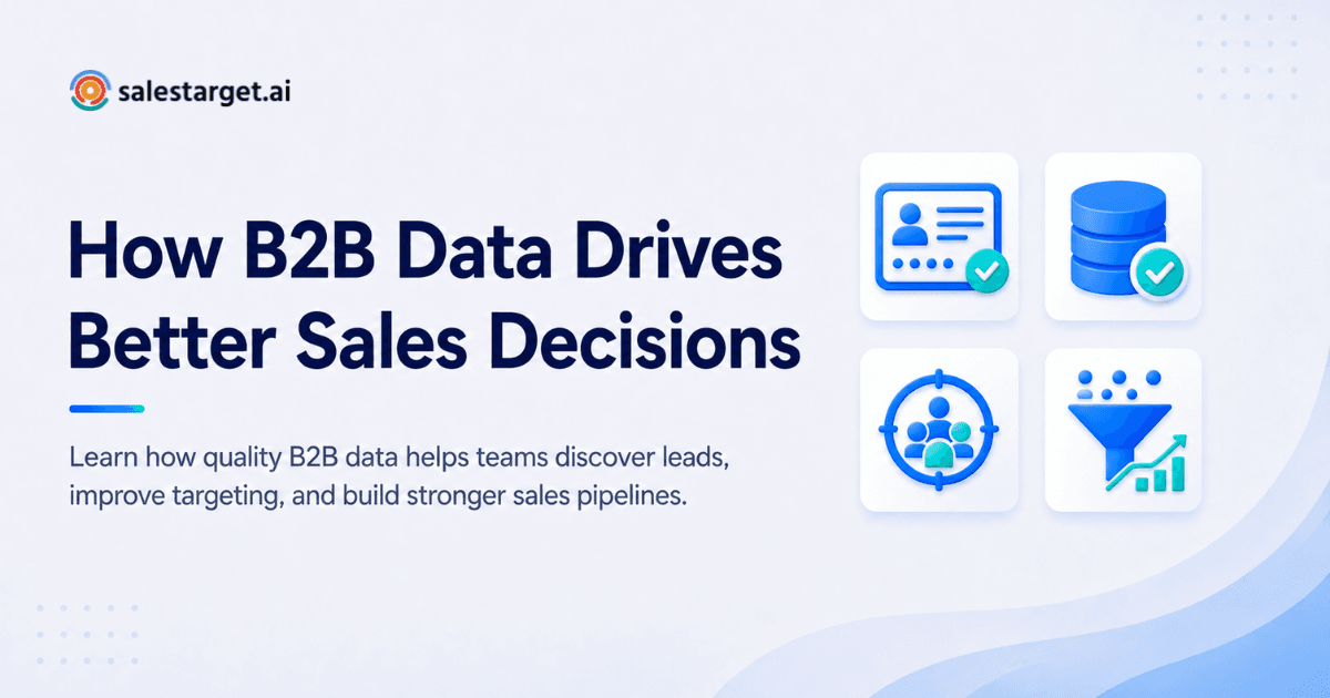 How B2B Data Drives Better Sales