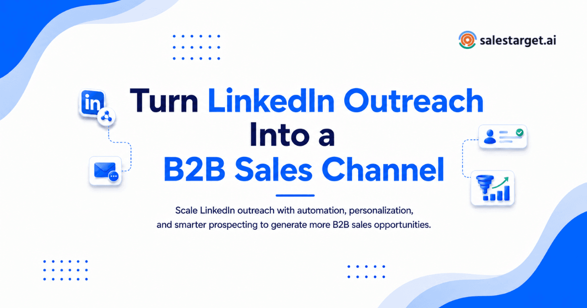 How to Turn LinkedIn Outreach Into a Scalable B2B Sales Channel?