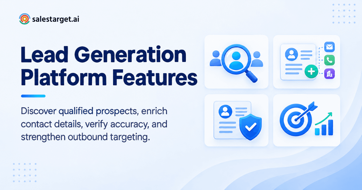 Lead Generation Platform Features