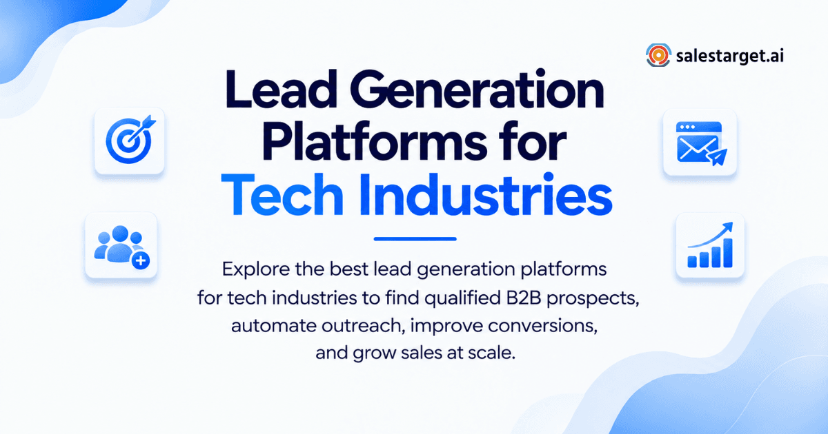 What Are the Best Lead Generation Platforms for Tech Industries to Find and Convert More B2B Leads?