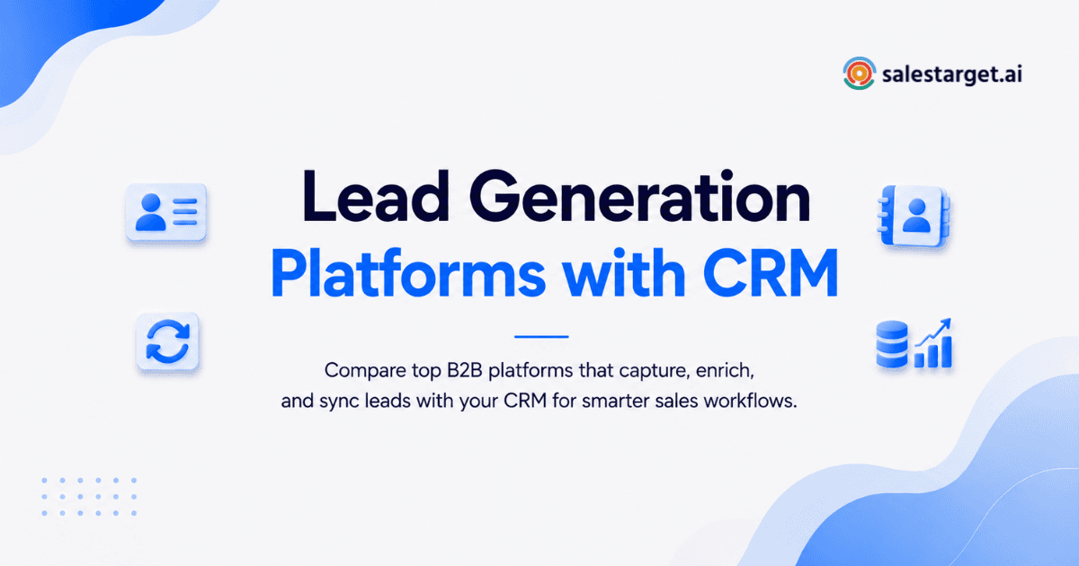 Which B2B Lead Generation Platforms Integrate Best with CRM Systems? 15 Tools Compared