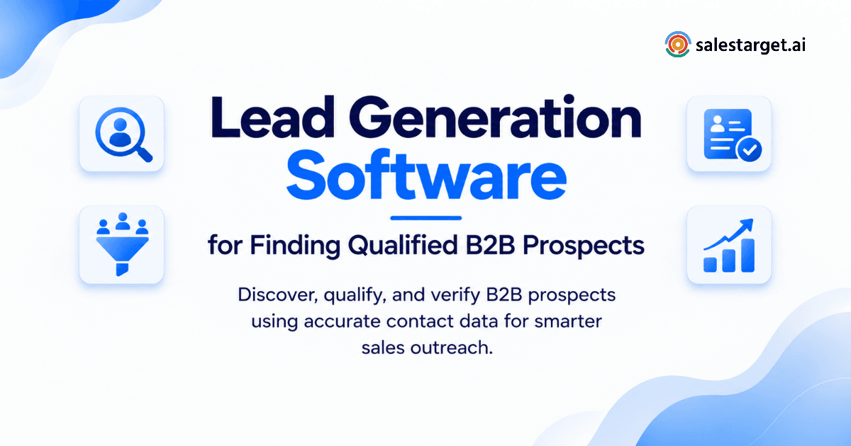 How Does Lead Generation Software Help B2B Teams Find and Verify Qualified Prospects?