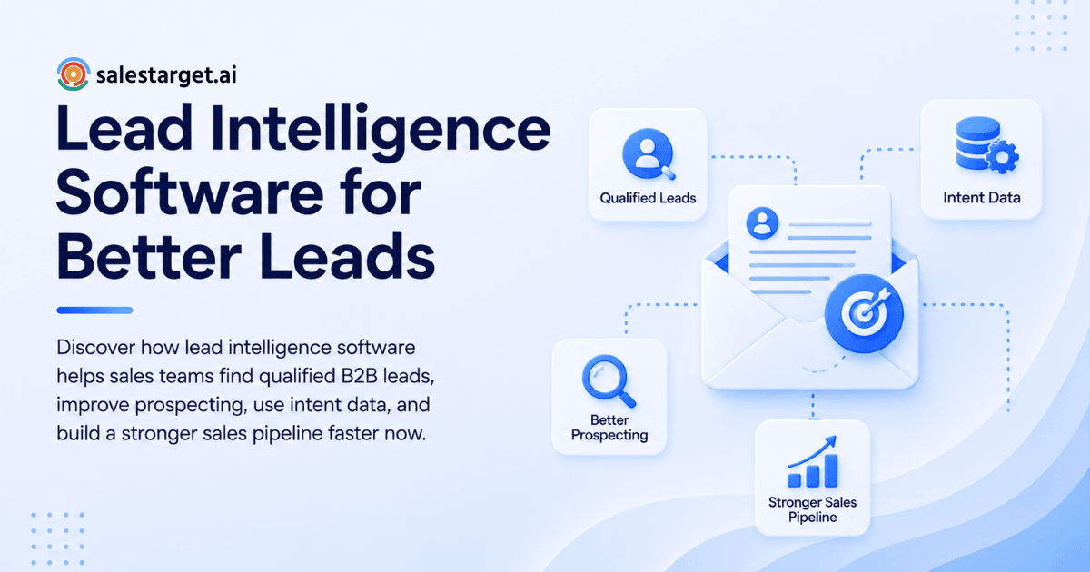 Lead Intelligence Software for Better Leads