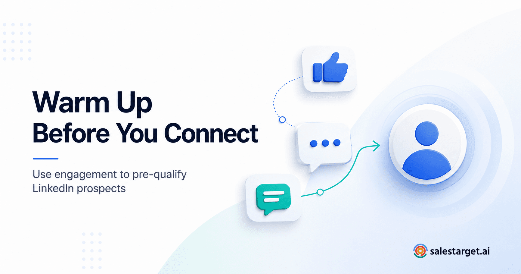 LinkedIn engagement warm-up hero banner