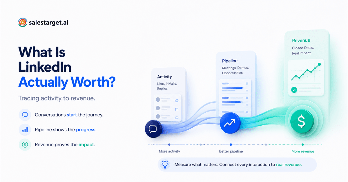 LinkedIn activity to pipeline growth and revenue.