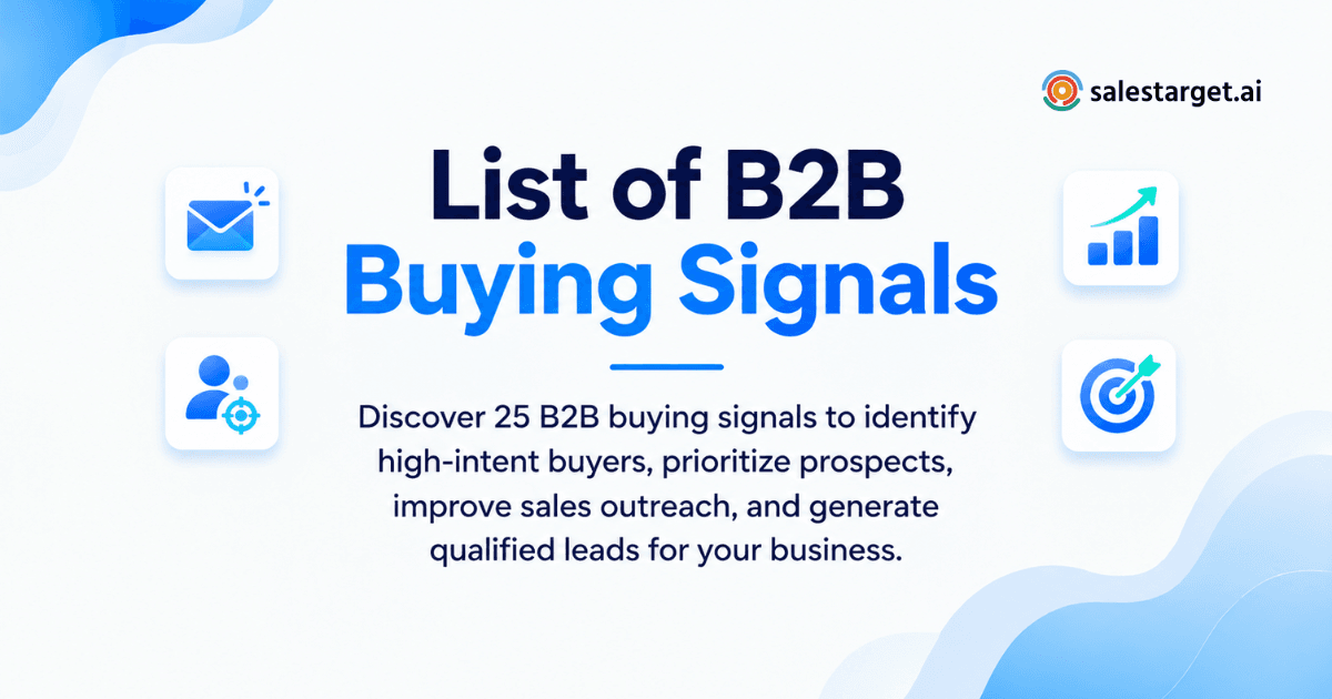 What Is the List of B2B Buying Signals? 25 Examples to Identify High-Intent Buyers