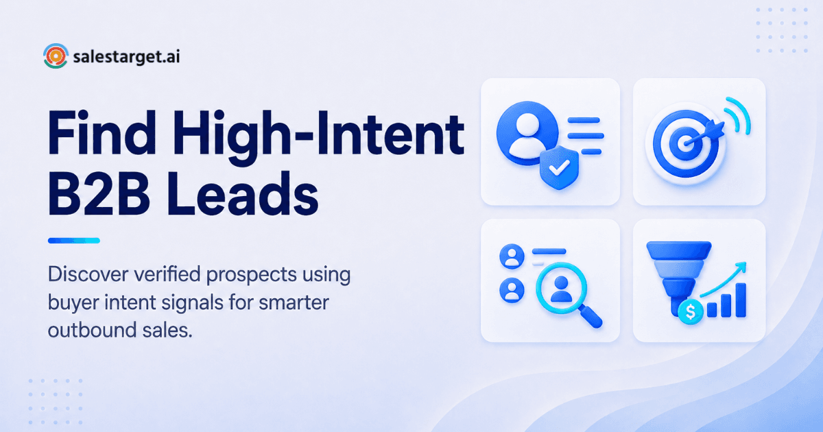 Outbound Sales Tool Offers Verified Intent Based Lead Data