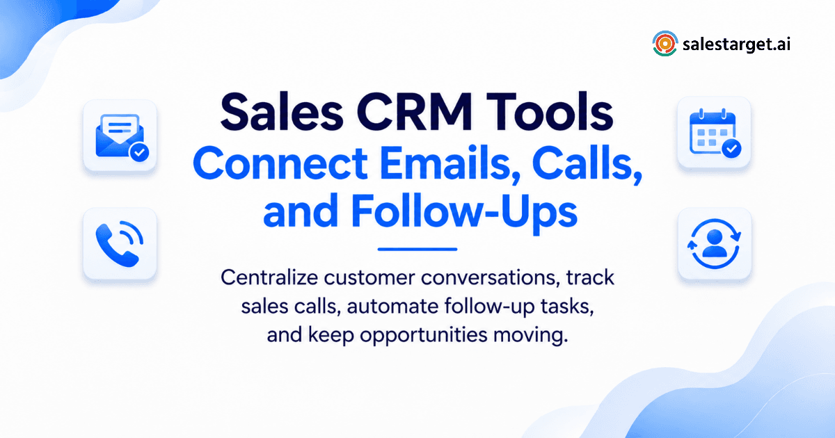 How Do Sales CRM Tools Connect Emails, Calls, and Follow-Up Tasks?