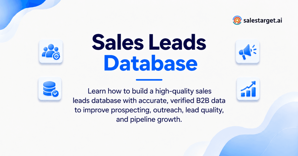 How to Build a High-Quality Sales Leads Database for B2B Outreach