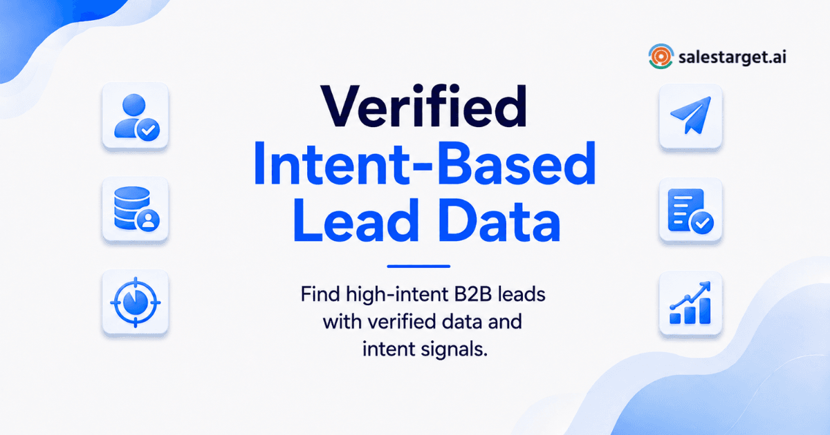 Which Outbound Sales Tool Offers Verified Intent-Based Lead Data?