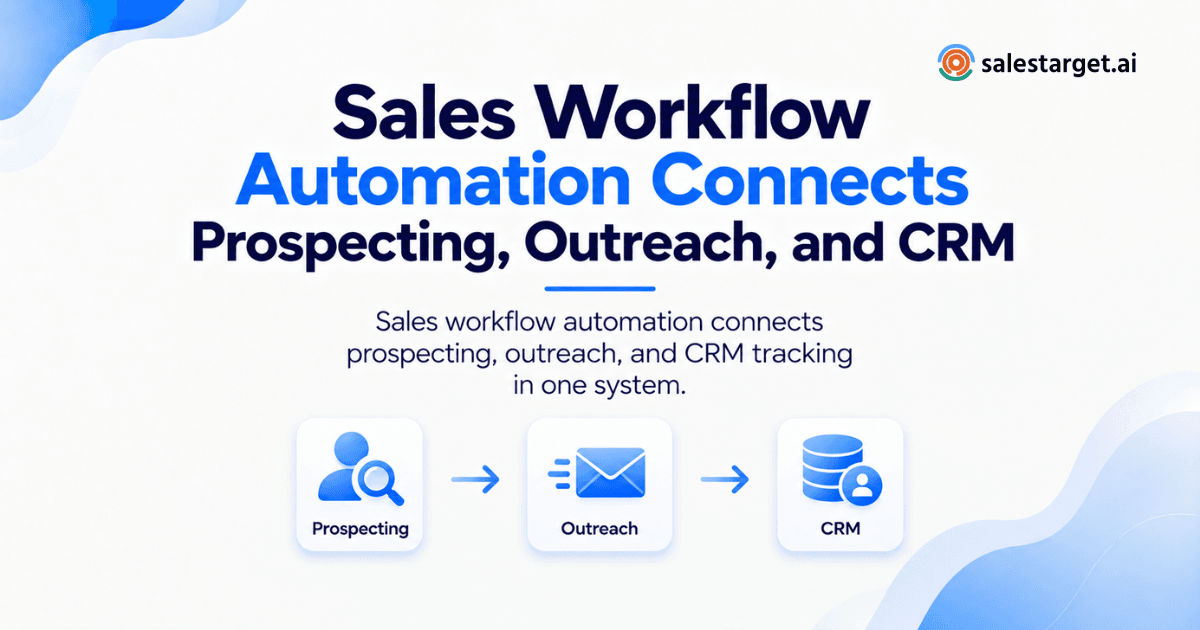 How Does Sales Workflow Automation Connect Prospecting, Outreach, and CRM?