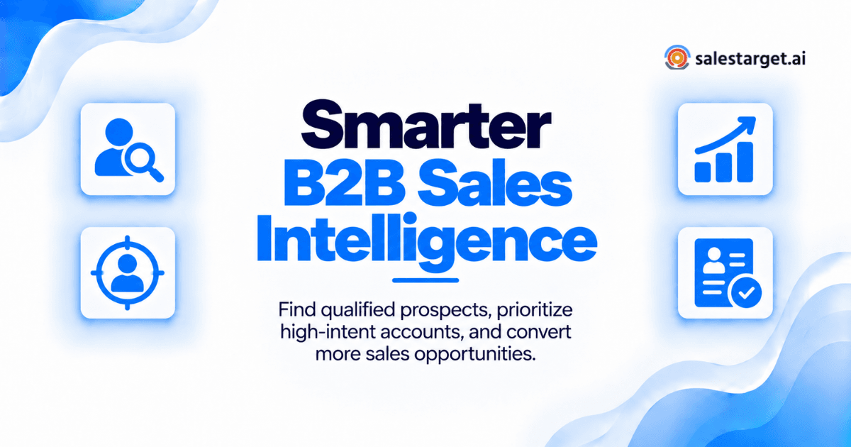 How Sales Intelligence Tools Help B2B Teams Find, Prioritize, and Convert Prospects