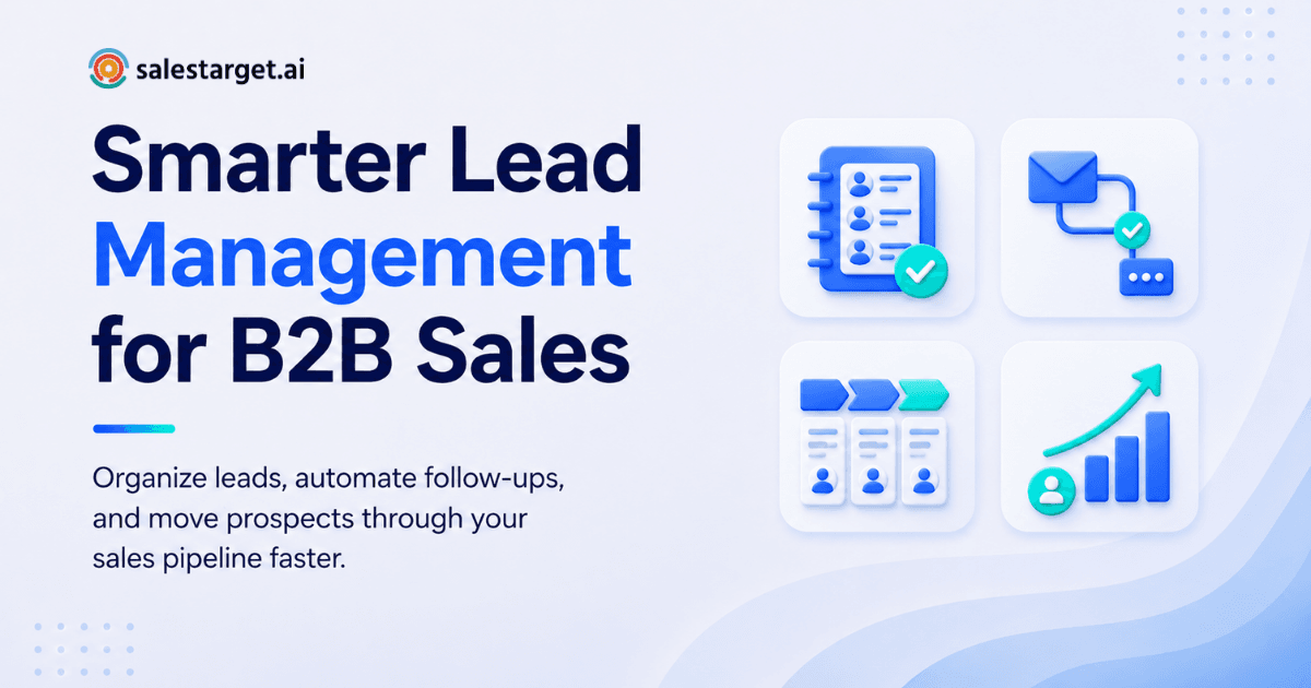 Lead Management for B2B Sales