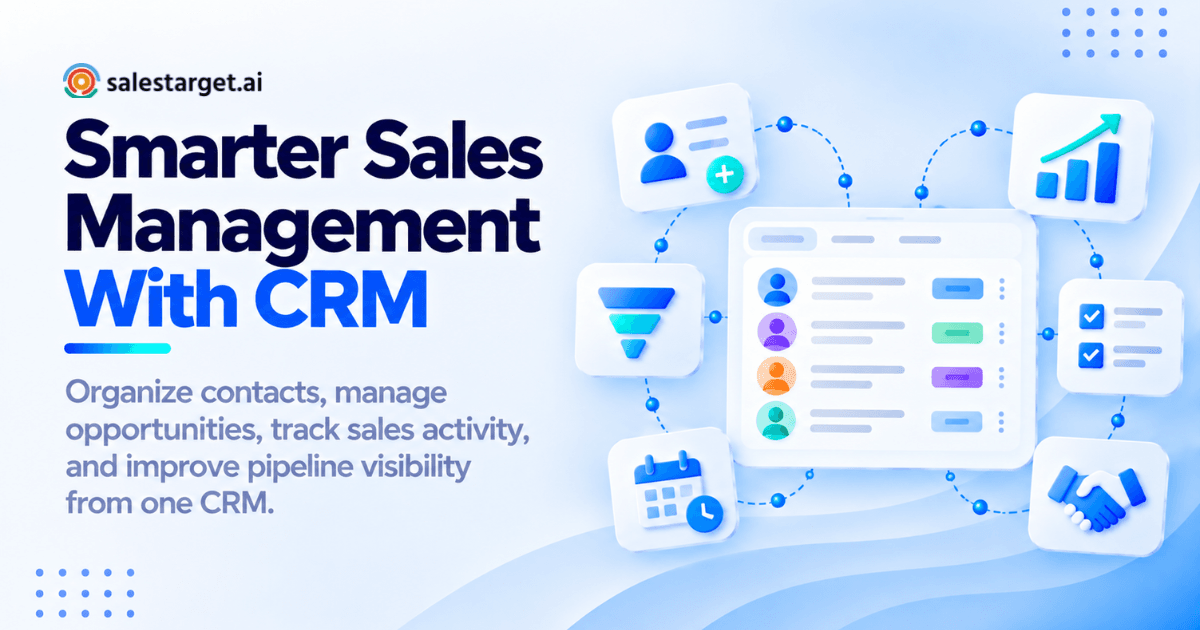 Smarter Sales Management with CRM
