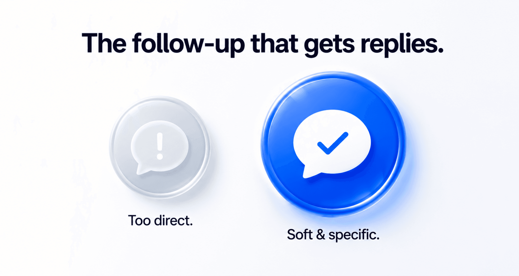 Soft LinkedIn follow-up message structure
