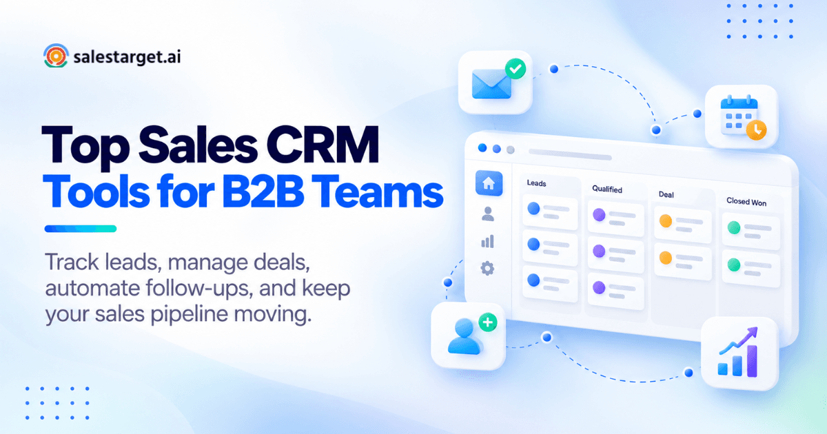 Top Sales CRM Tools for B2B Teams