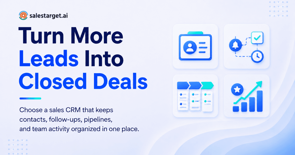 CRM for Sales Person